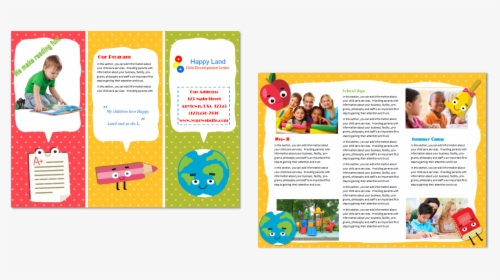 Daycare Brochure Samples - Daycare Brochure Template, HD Png Download, Transparent PNG