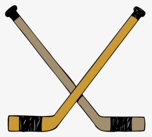 Clipart Cross Hockey Stick - Clip Art Ice Hockey Clipart, HD Png Download, Transparent PNG
