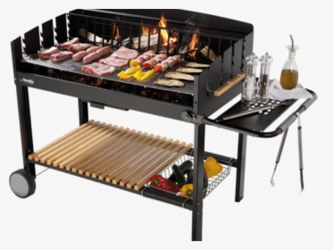 Grill Png - Barbecue A Legna Con Rotelle, Transparent Png, Transparent PNG