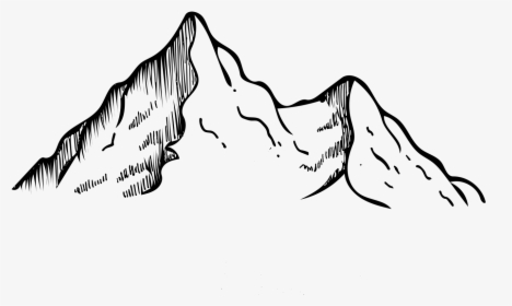 Mountain Range Line Drawing, HD Png Download, Transparent PNG