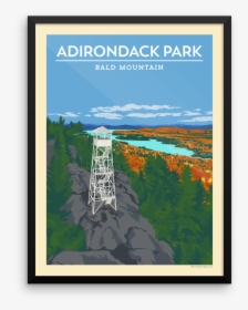 Vintage Poster - Adirondack Park, HD Png Download, Transparent PNG