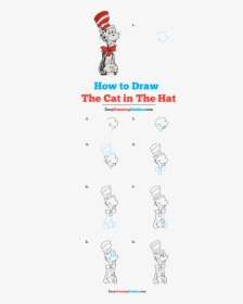 How To Draw The Cat In The Hat - Drawing, HD Png Download, Transparent PNG