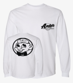 White Black Long Sleeve Both - Long-sleeved T-shirt, HD Png Download, Transparent PNG