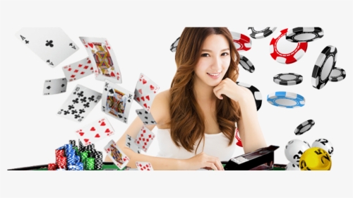 Transparent Asian Girl Png - Poker Casino Girl Png, Png Download, Transparent PNG