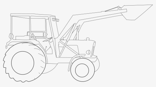 Transparent Tractor Clip Art - Draw A John Deere Tractor, HD Png Download, Transparent PNG