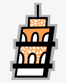 Vector Illustration Of Leaning Tower Of Pisa Campanile, HD Png Download, Transparent PNG