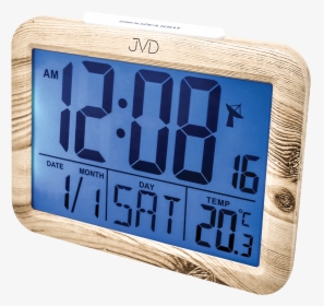 Digital Alarm Clock Jvd Rb27 - Digitalni Budik Imitace Dreva, HD Png Download, Transparent PNG