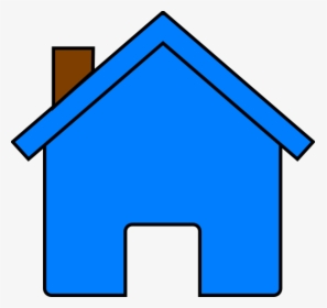 Blue House Clipart, HD Png Download, Transparent PNG