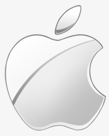White Apple Logo Png Pineapple Vector Outline Clipart - Apple Logo Silver, Transparent Png, Transparent PNG