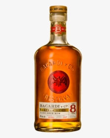 Bacardi Rum Gold Rsv Ocho 8yr 80 750ml - Bacardi Reserva Ocho Logo, HD Png Download, Transparent PNG