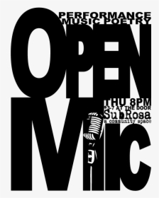 Subrosa Open Mic Flier 2, HD Png Download, Transparent PNG