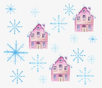 Hand Painted Pink Hut Png Transparent Background - House, Png Download, Transparent PNG