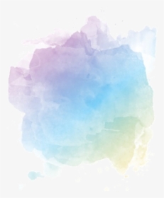 #watercolor #pastel #purple #blue #gradient #pretty - Watercolor Transparent Pastel Gradient Background, HD Png Download, Transparent PNG