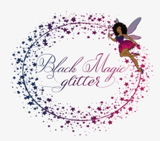 African American Fairy With Wand And Glitter Star Dust - Illustration, HD Png Download, Transparent PNG