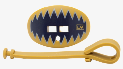 Loudmouthguards Shark Teeth Navy Blue Gold - Blue Gold Football Mouthguard, HD Png Download, Transparent PNG