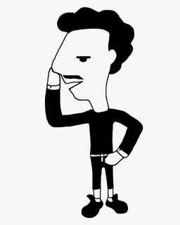 Boy Comic Characters Freddie Mercury - Comic Art Man Characters Black And White, HD Png Download, Transparent PNG