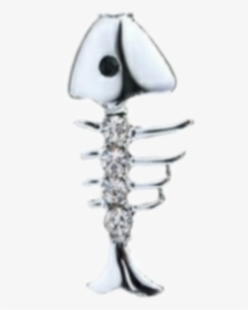 #charm #fish #bones #catfood #jewelry #pandora #shiny - Silver, HD Png Download, Transparent PNG