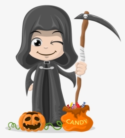 Halloween Vector - Vector Halloween Children Cartoon Png, Transparent Png, Transparent PNG