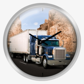 Tractor Trailer Truck On Highway - Trailer Truck, HD Png Download, Transparent PNG
