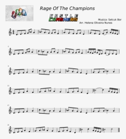 Rage Of The Champions - Partituras De La Cancion De Havana Para Flauta, HD Png Download, Transparent PNG