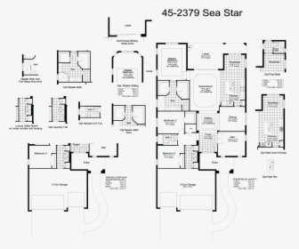 Sea Star Floor Plan - Floor Plan, HD Png Download, Transparent PNG