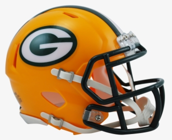 Green Bay Packers Speed Mini Helmet - Green Bay Packers Helmet, HD Png Download, Transparent PNG