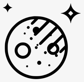 Moon Stars Night - Full Moon And Stars Icon, HD Png Download, Transparent PNG