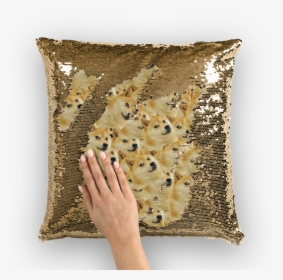 Doge Sequin Cushion Cover - Nicholas Cage Body Pillow, HD Png Download, Transparent PNG