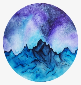 How To Paint A Watercolor Galaxy, Nebula And Night, HD Png Download, Transparent PNG