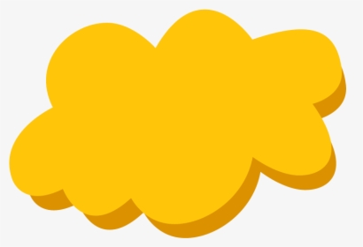#clouds #shape #yellow, HD Png Download, Transparent PNG
