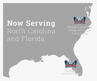 Now Serving North Carolina And Florida - Half The Population Maps, HD Png Download, Transparent PNG