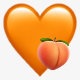 #naranja #orange #fruta #fruit #corazon #heart #emoji - Heart, HD Png Download, Transparent PNG