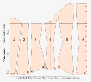 Making A Corset Pattern, HD Png Download, Transparent PNG