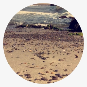 #beach #background #circle #strand #freetoedit - Circle, HD Png Download, Transparent PNG