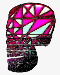 Skull Glass Pane - Illustration, HD Png Download, Transparent PNG