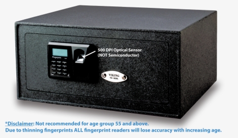 Viking Security Safe Vs-35blx Biometric Safe Fingerprint, HD Png Download, Transparent PNG