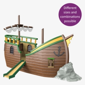 1540 4002 Pirate Ship Wreck Container Model Button - Boat, HD Png Download, Transparent PNG