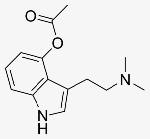 O-acetylpsilocin Chemical Structure - 5 Meo Dmt Molecule, HD Png Download, Transparent PNG