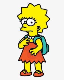 Royalty Free Library Lisa The Simpsons Http Drawingmanuals - Lisa Simpson Cartoon Draw, HD Png Download, Transparent PNG