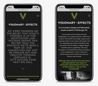 Design And Architecture Website Visionary Effects Bootstrap - Smartphone, HD Png Download, Transparent PNG