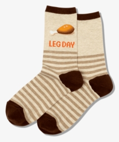 Women S Leg Day Crew Socks   Class Slick Lazy Image - Sock, HD Png Download, Transparent PNG