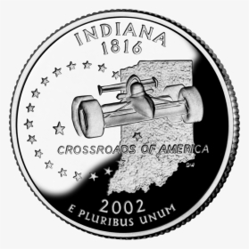 2002 In Proof - Indiana State Quarter, HD Png Download, Transparent PNG