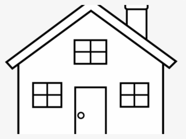 Simple Outline Of House, HD Png Download, Transparent PNG