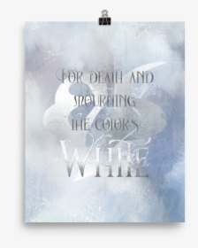 For Death And Mourning The Color S White - Christmas Card, HD Png Download, Transparent PNG