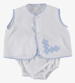Infant Diaper Shirt Bloomers Blue Check, HD Png Download, Transparent PNG