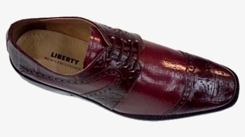 Liberty Burgundy Leather Dress Shoes - Slip-on Shoe, HD Png Download, Transparent PNG
