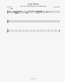 Lazy Town Song - Bahay Kubo Music Sheet, HD Png Download, Transparent PNG