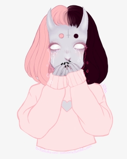 Girl Tumblr Png - Aesthetic Cartoon Nose, Transparent Png, Transparent PNG