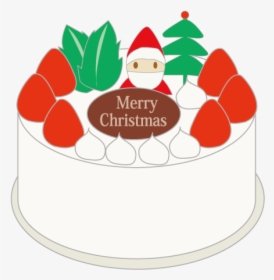 フリー イラスト クリスマス ケーキ, HD Png Download, Transparent PNG