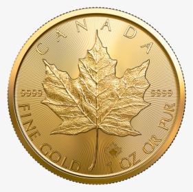 2020 1 Oz Canadian Gold Maple Leaf Coin, HD Png Download, Transparent PNG